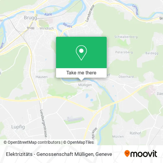 Elektrizitäts - Genossenschaft Mülligen map