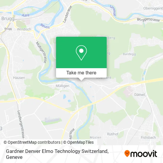 Gardner Denver Elmo Technology Switzerland map