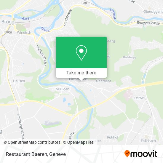 Restaurant Baeren map