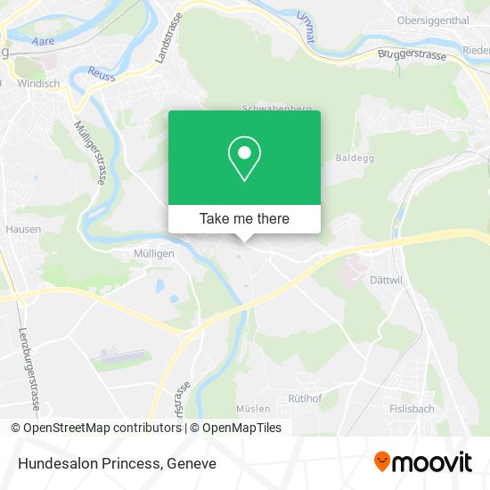 Hundesalon Princess map