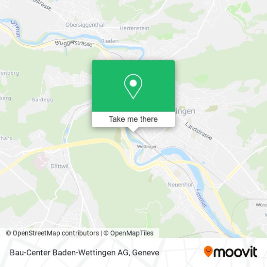Bau-Center Baden-Wettingen AG map
