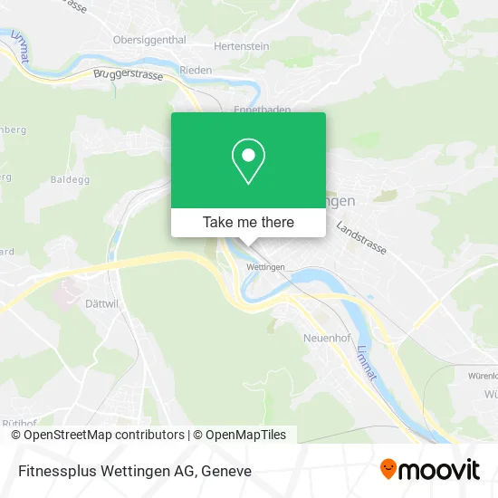 Fitnessplus Wettingen AG map