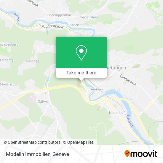 Modelin Immobilien map