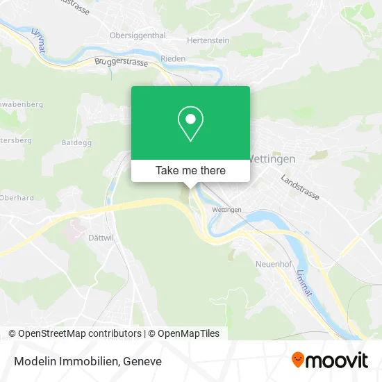 Modelin Immobilien map
