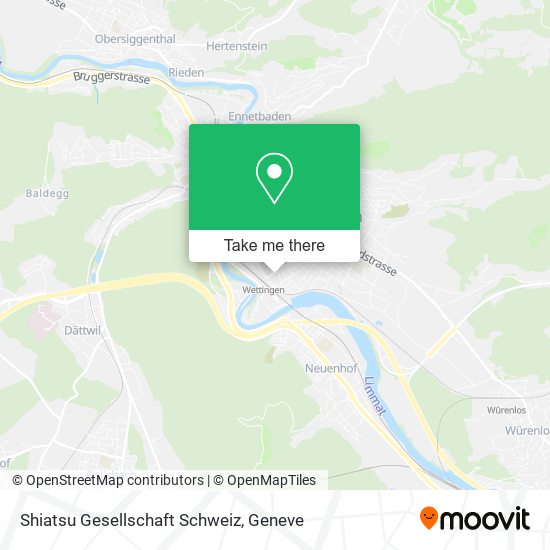Shiatsu Gesellschaft Schweiz map