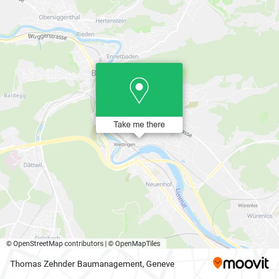 Thomas Zehnder Baumanagement map