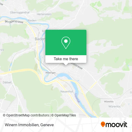 Winern Immobilien map