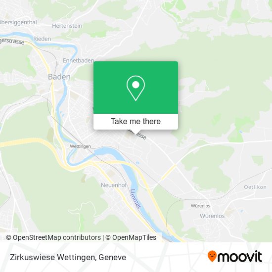 Zirkuswiese Wettingen map