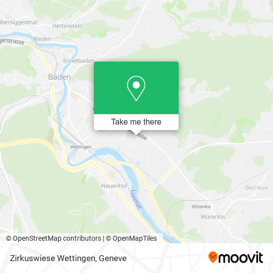 Zirkuswiese Wettingen map