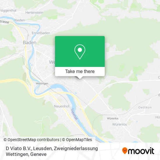 D Viato B.V., Leusden, Zweigniederlassung Wettingen map