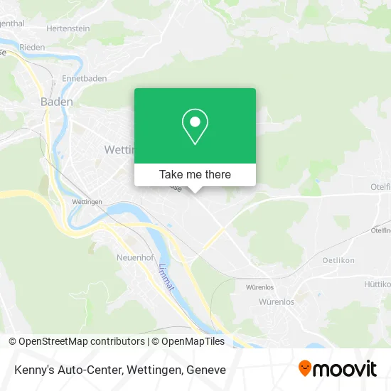 Kenny's Auto-Center, Wettingen map
