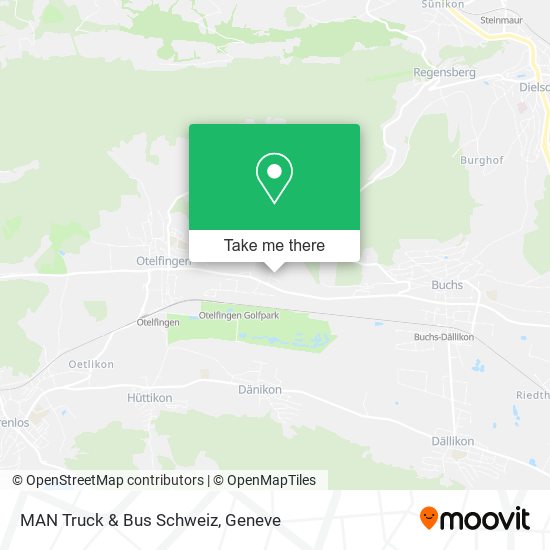 MAN Truck & Bus Schweiz map