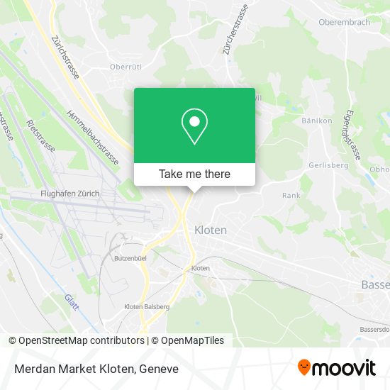 Merdan Market Kloten map