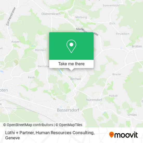 Lüthi + Partner, Human Resources Consulting map