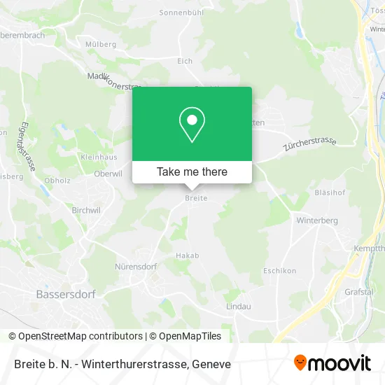 Breite b. N. - Winterthurerstrasse map