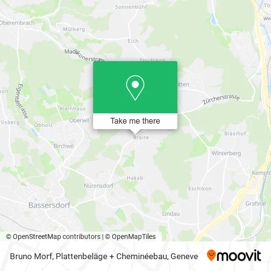 Bruno Morf, Plattenbeläge + Cheminéebau map