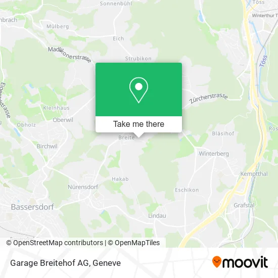 Garage Breitehof AG map