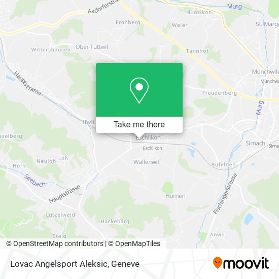 Lovac Angelsport Aleksic map