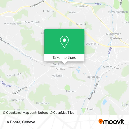 La Poste map