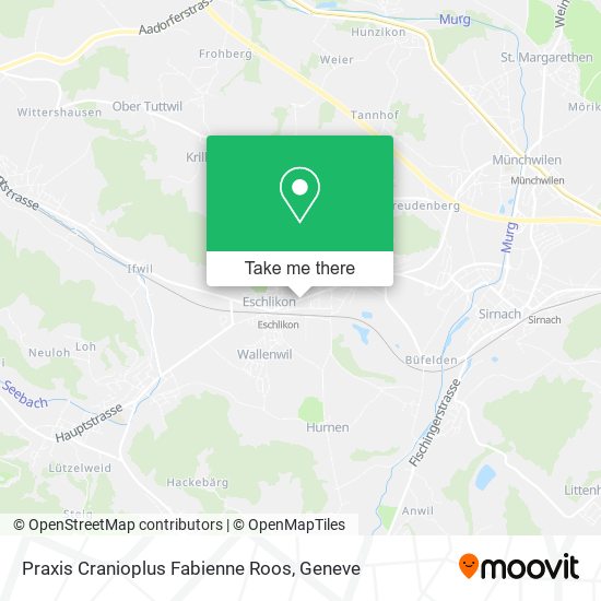 Praxis Cranioplus Fabienne Roos map