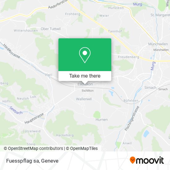 Fuesspflag sa map