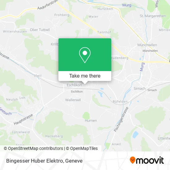 Bingesser Huber Elektro map