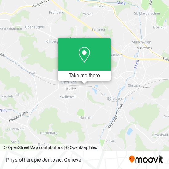Physiotherapie Jerkovic map
