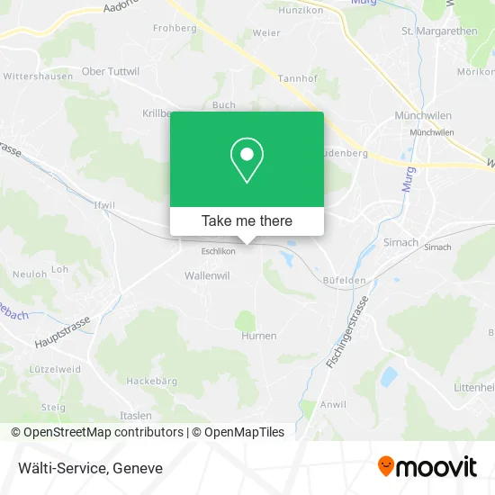 Wälti-Service map