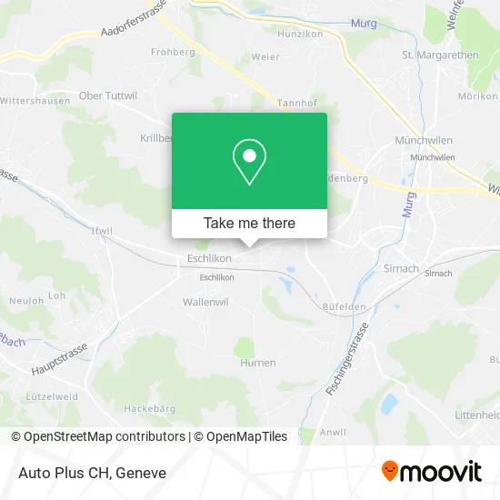 Auto Plus CH map