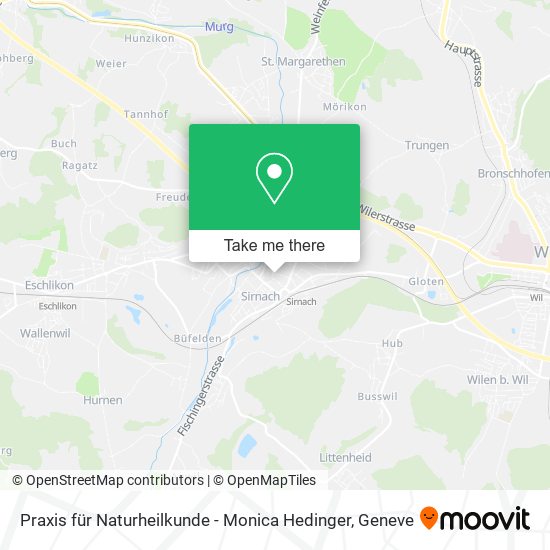 Praxis für Naturheilkunde - Monica Hedinger map
