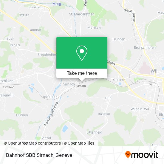 Bahnhof SBB Sirnach map