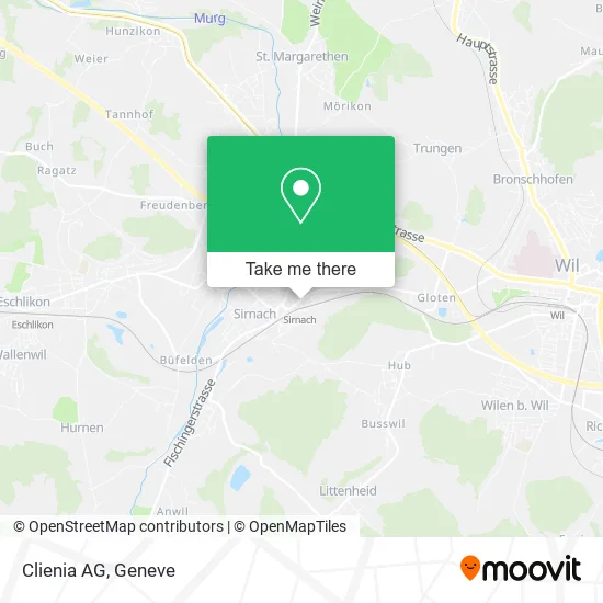 Clienia AG map
