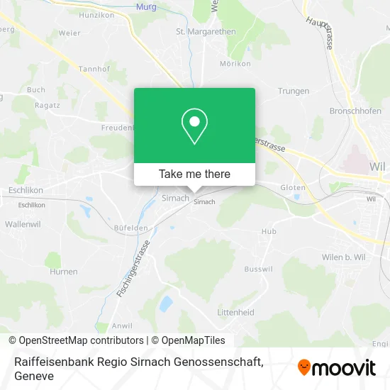 Raiffeisenbank Regio Sirnach Genossenschaft map