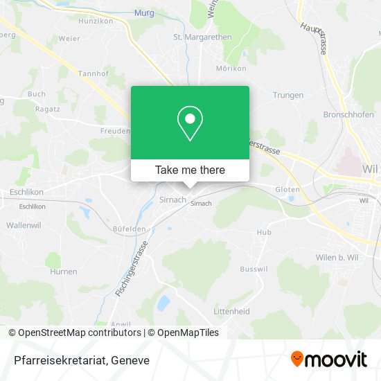 Pfarreisekretariat map