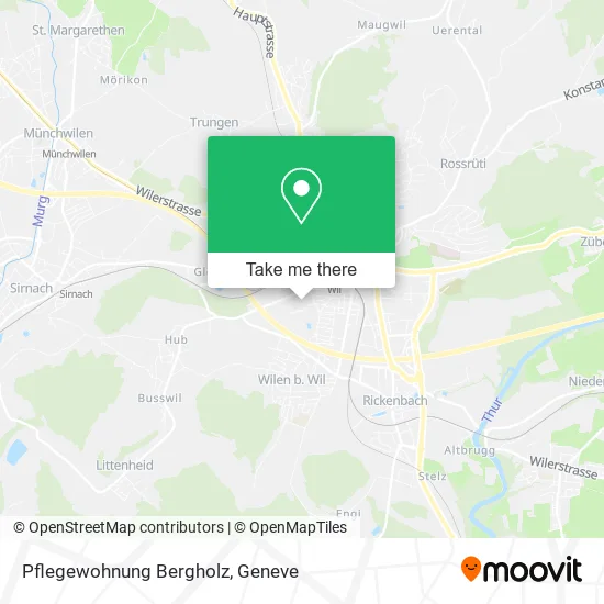 Pflegewohnung Bergholz map