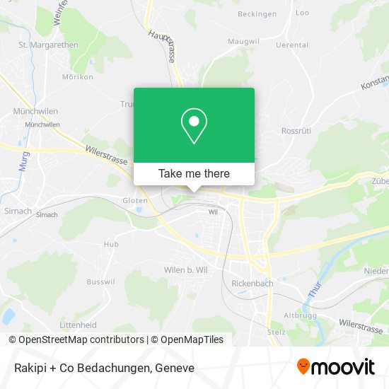 Rakipi + Co Bedachungen map