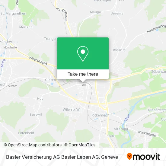 Basler Versicherung AG Basler Leben AG map