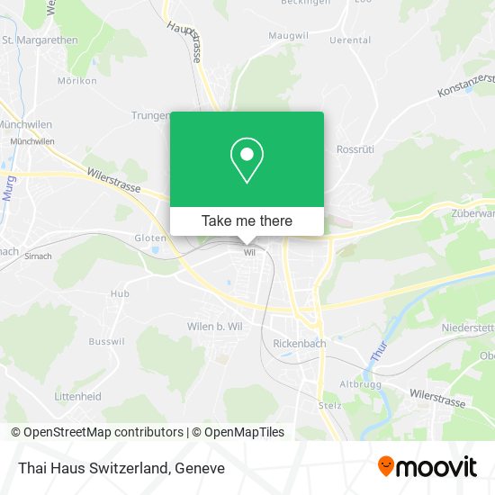 Thai Haus Switzerland map