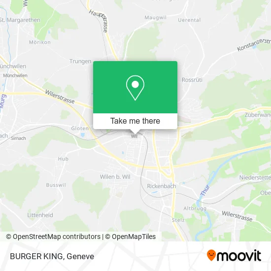 BURGER KING map