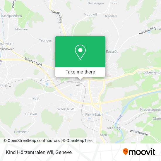 Kind Hörzentralen Wil map