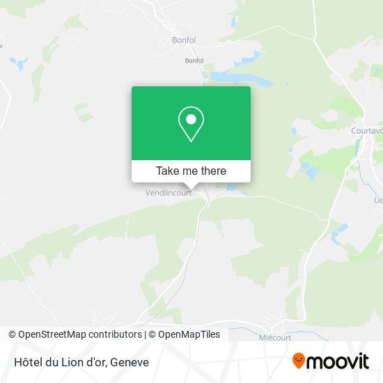 Hôtel du Lion d'or map