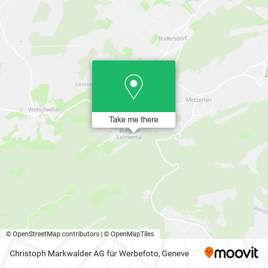 Christoph Markwalder AG für Werbefoto map