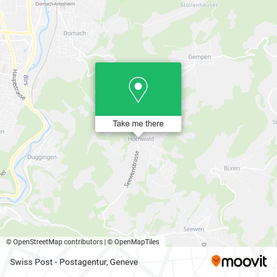 Swiss Post - Postagentur map