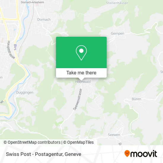Swiss Post - Postagentur map