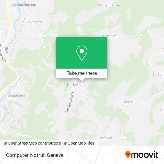 Computer-Notruf map