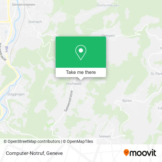 Computer-Notruf map
