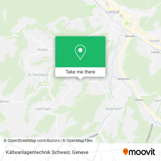 Kälteanlagentechnik Schweiz map