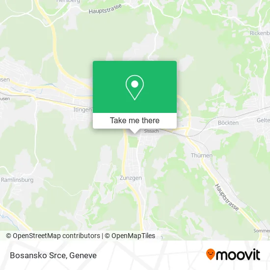 Bosansko Srce map