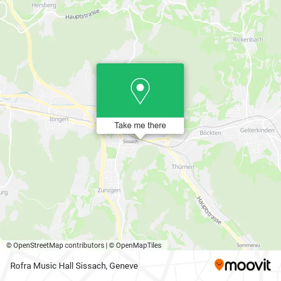 Rofra Music Hall Sissach map