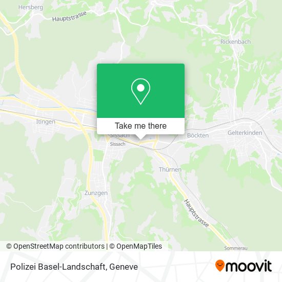 Polizei Basel-Landschaft map